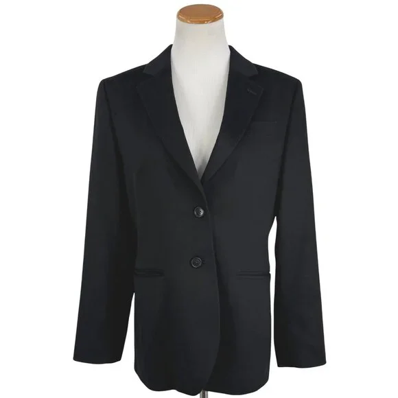 Brooks Brothers Loro Piana Black Italian Luxury Cashmere Blazer Jacket Workwear - Picture 4 of 16